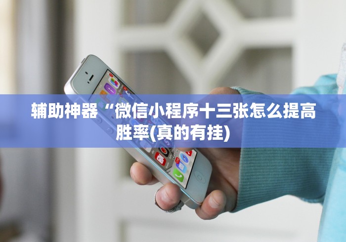 辅助神器“微信小程序十三张怎么提高胜率(真的有挂) 辅助神器“微信小程序十三张怎么提高胜率(真的有挂)