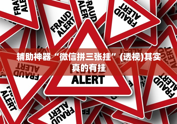 辅助神器“微信拼三张挂”(透视)其实真的有挂