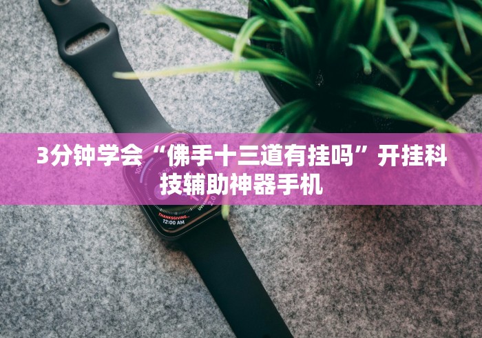 3分钟学会“佛手十三道有挂吗”开挂科技辅助神器手机