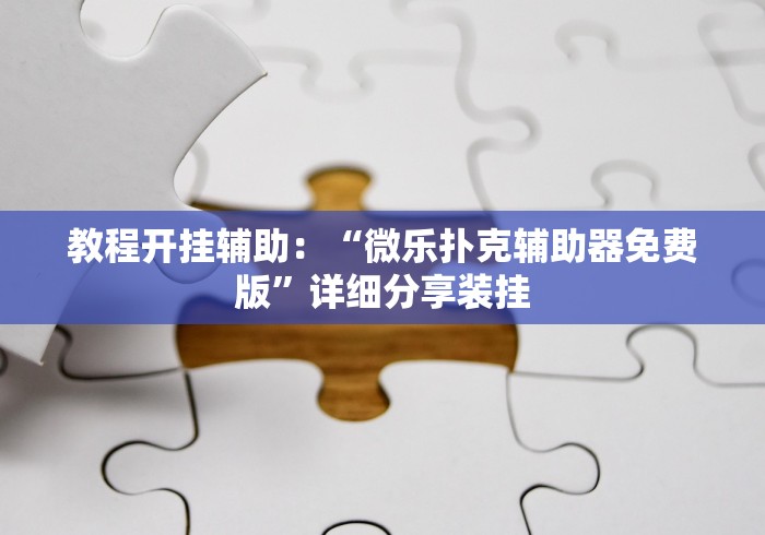 教程开挂辅助：“微乐扑克辅助器免费版”详细分享装挂