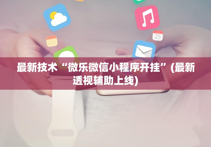 最新技术“微乐微信小程序开挂”(最新透视辅助上线)
