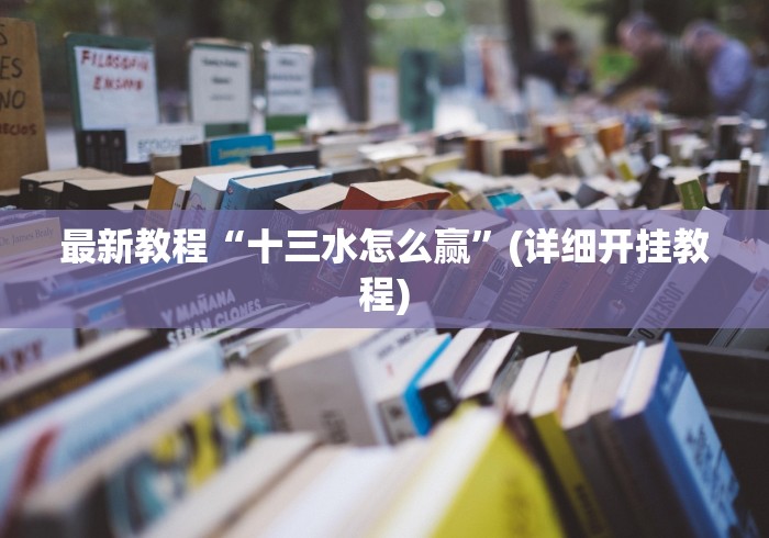 最新教程“十三水怎么赢”(详细开挂教程)