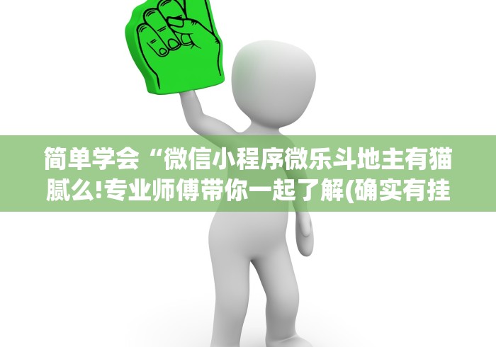 简单学会“微信小程序微乐斗地主有猫腻么!专业师傅带你一起了解(确实有挂)