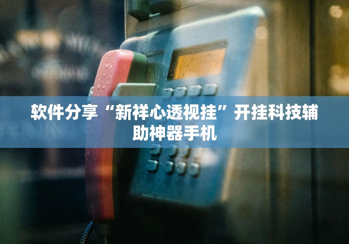 软件分享“新祥心透视挂”开挂科技辅助神器手机