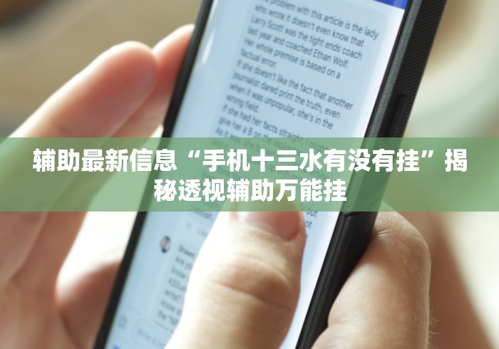 辅助最新信息“手机十三水有没有挂”揭秘透视辅助万能挂