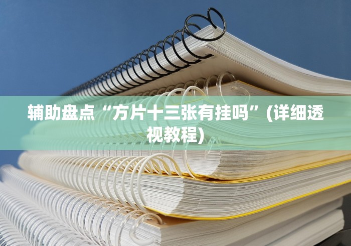 辅助盘点“方片十三张有挂吗	”(详细透视教程)