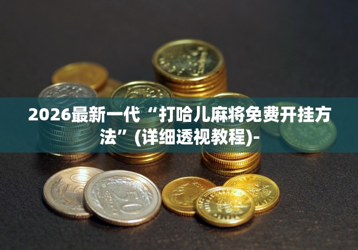2026最新一代“打哈儿麻将免费开挂方法”(详细透视教程)-