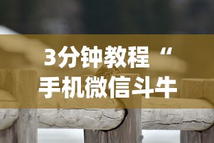 3分钟教程“手机微信斗牛开挂技巧(确实真的有挂) 3分钟教程“手机微信斗牛开挂技巧(确实真的有挂)