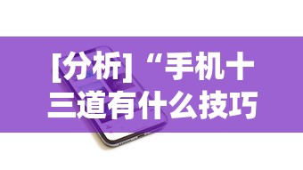 [分析]“手机十三道有什么技巧”分享用挂教程