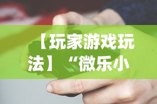 【玩家游戏玩法】“微乐小程序开挂”开挂(透视)辅助教程