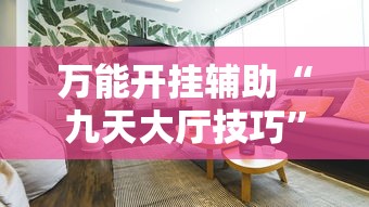 万能开挂辅助“九天大厅技巧”开挂安装教程