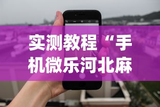实测教程“手机微乐河北麻将开挂神器下载	”开挂(透视)辅助教程
